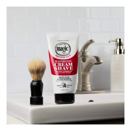 Magic Razorless Cream Shave Red